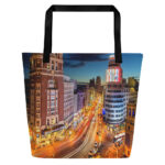 Bolsa de tela grande all over