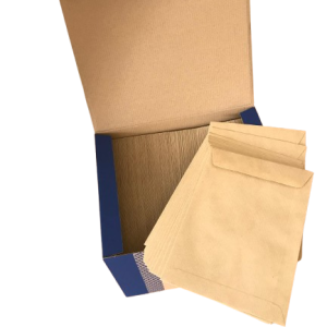 Caja de 500 Sobres Kraft 23 x 16 cm Papel 80g Cierre Autoadhesivo con Tira de Silicona
