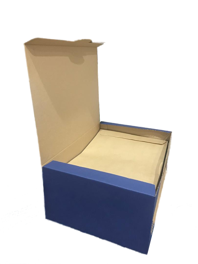 Caja de 250 Sobres 35cm x 25cm Kraft 80 Grs Autoadhesivo Con Tira De Silicona para folios